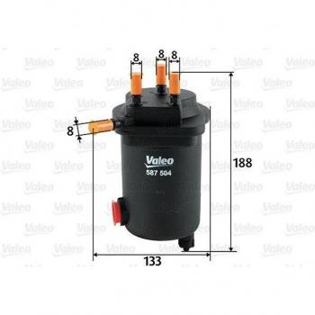 Filtre à particules VALEO 587504 pour Renault Clio II 1.5