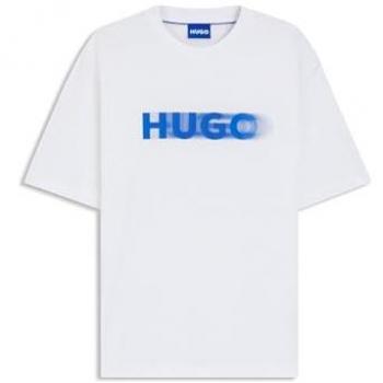 Hugo Blue Nalax Logo-Druck T-Shirt