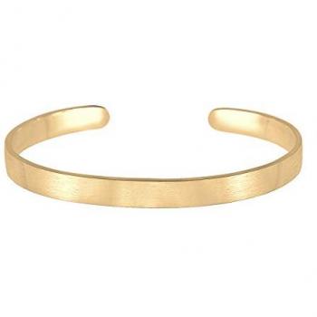 Kuzzoi Armband Herren Basic Bangle Matt 925 Silber