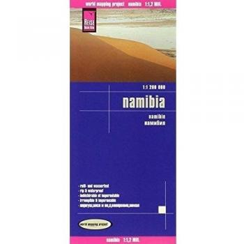Namibia 1 : 1 200 000: Exakte Höhenlinien. Höhenschichten-Relief. GPS-tauglich durch Gradnetz. Klassifiziertes Straßennetz. Ausführlicher Ortsindex