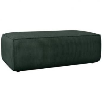 Unique Pouf velours vert sapin