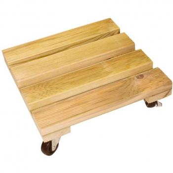 Carrello Rotabile Flora Roll – Legno Quadrato 35x35 cm