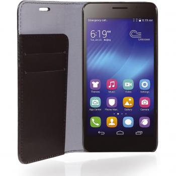 Custodia Elegante Eco‑Pelle HUHO6BCB Huawei Honor 6 – Nera