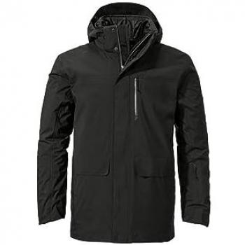 SCHÖFFEL Herrenjacke 3in1 Parka Barth M schwarz | Größe 50