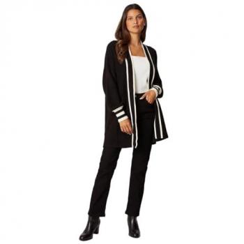 Black Tipped Cardigan