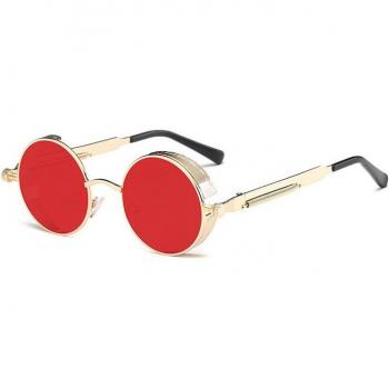 Lunettes de soleil en métal design gothique
