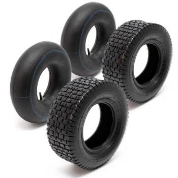 Set Completo di Pneumatici e Camere per Trattori Tosaerba – 15x6,0 (4PR)