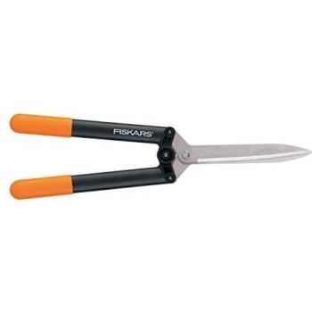 Fiskars PowerLever Double Levier Tête Lisse Sécateur HS52 Antidérapant Étanchéité Rétractable Noir Orange