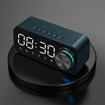 Mini Wireless HiFi Speaker with LED Alarm