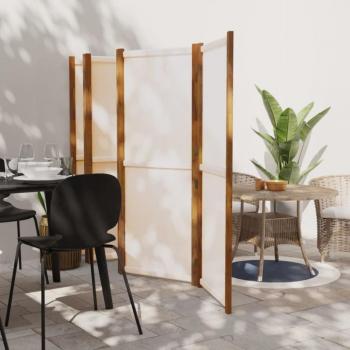 Schermo divisorio 6 pannelli Bianco Crema 420x180 cm