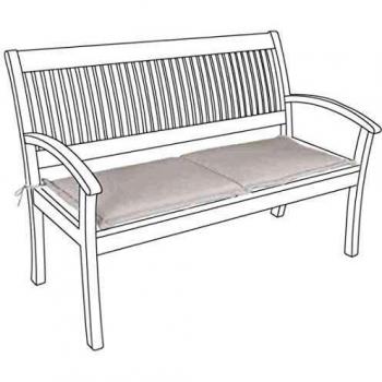 Cuscino per panca 110x45 cm in poliestere naturale