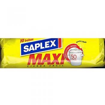 SACO BASURA SAPLEX CIERRA FACIL PERFUMADO PLASTICO BLANCO 70X75CM 24MG0205 10 PZ