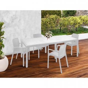 Dmora Salotto Esterno Arret con Ripiano Allungabile
