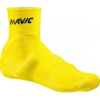 Cubrezapatos de punto Mavic, bicicleta, color amarillo, S (35-38)