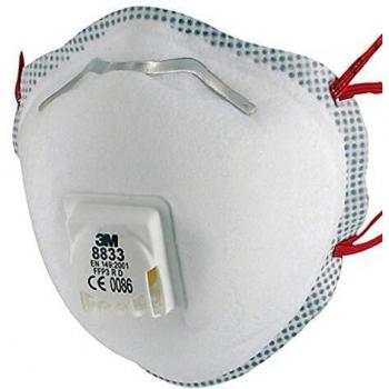 3M 8833 FFP3V Face Mask (Box of 5)