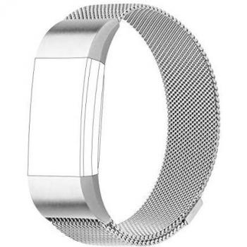 Silver Fitbit Charge 2 Compatible Strap