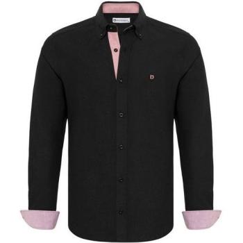 Eleganza Dandalo: Camicia Rosa Chiaro con Nero