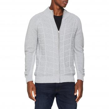 G-STAR RAW Suzaki Moto Chaqueta de Punto con Cremallera, Gris