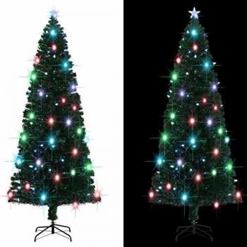 240 cm Pre-lit Fibre Optic Holiday Tree