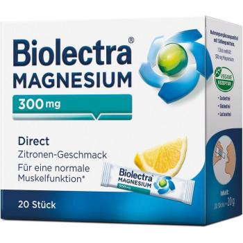 Hermes Arzneimittel GmbH Biolectra Magnesium 300 mg Direkt Zitrone Sticks 20 Stück