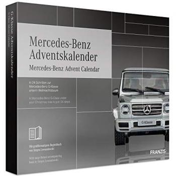 FRANZIS Mercedes Benz Adventskalender | In 24 Schritten zur Mercedes G-Klasse unterm Weihnachtsbaum | Im Maßstab 1:43 | Ab 14 Jahren