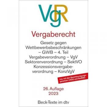 Vergaberecht: Gesetz gegen Wettbewerbsbeschränkungen