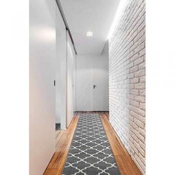 Piatto di gomma Marocco Trifoglio 120 cm Grigio Trellis
