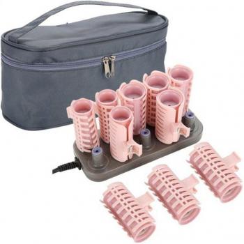 10 Pcs Heated Hair Curlers with US Plug and Massage Feature