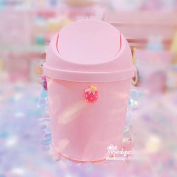 Cubierta de Basura Kawaii Rosa para Oficina