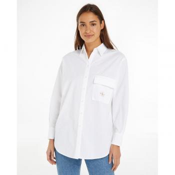 Chemise CK décontractée petite blanche J20J223867YAF