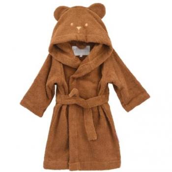 Peignoir caramel bio 4-5 ans Little Crevette