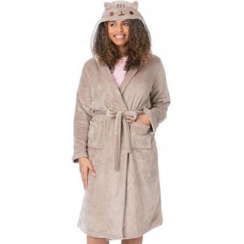 Pusheen Women's Novelty Robe Dress XL Brown