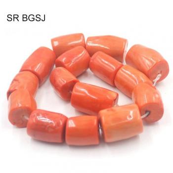 Joyería Naranja: Cuentas Coral 15”
