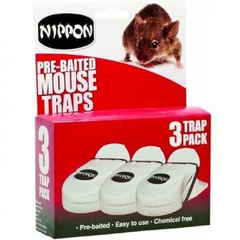 X Nippon Pre-Baited Mouse Traps-Easy to Use Chemical Free No Handling of Mouse