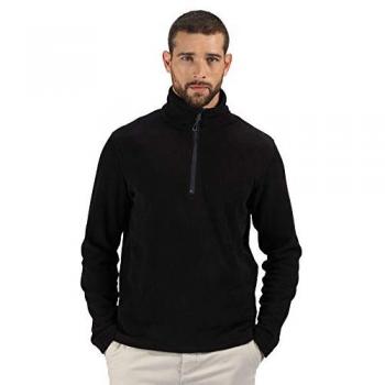 Regatta Professional Men's Eco-Friendly 100% Recycled Half Zip Fleece Black (3XL)