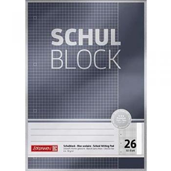 Brunnen Schulblock A4 kariert Premium 50 Blatt