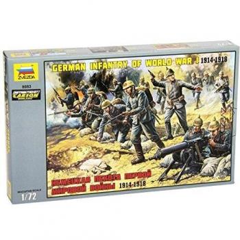ZVEZDA 500788083 – 1:72 WWI Deutsche Infanterie Modellfigurensatz