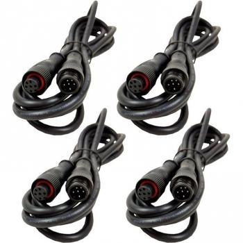 4pcs Waterproof 6-Pin Extension Cable 6.56 FT for RGBW LED Rock Lights