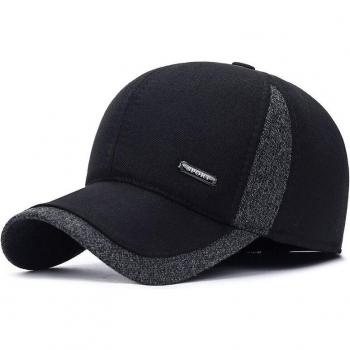 Men's Fitted Wool Trucker Cap with Ear Flaps