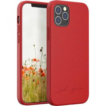Custodia Biodegradabile Just Green Rossa per iPhone 12/12 Pro