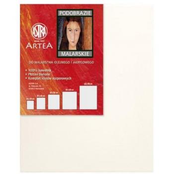 Toile en coton 30x40 cm – Cadre agrafé arrière