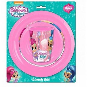 Set de desayuno Shimmer y Shine de plástico