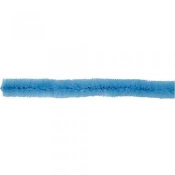 Chenille Pipe Cleaners, 30 cm, 15 mm, Blue, 15 Pieces