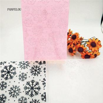 Colorful Snow Embossing Folders for Fondant Cake Decorating