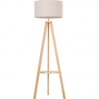 Homcom Lámpara De Pie De Madera E27 40w 154 Cm