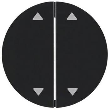 Black Glossy Venetian Blind Cover Plate