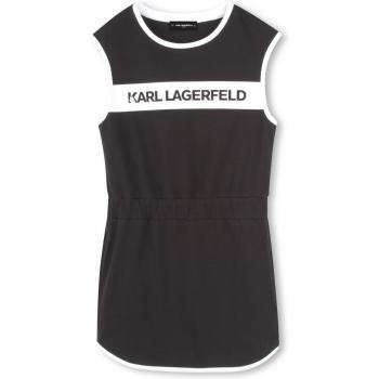 Robe noire sans manche pour FILLE 3A KARL LAGERFELD KIDS