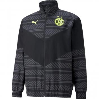 Puma Giacca da Corsa BVB Prematch Nero S