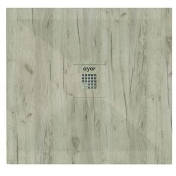 Naturaleza Ondee Plato Recortable 80x80 cm con Madera