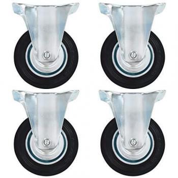 8 pcs 100 mm Fixed Casters vidaXL